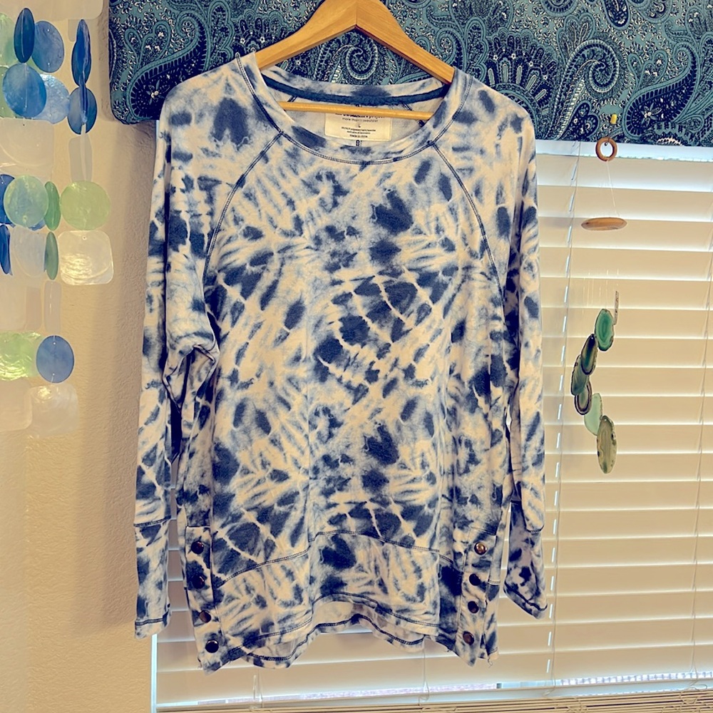 The Sweatshirt Project Blue Tye-dye SZ LG